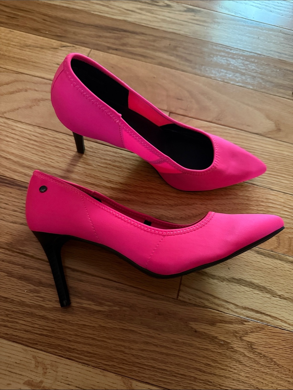 Simply Vera Vera Wang Neon Pink Pointed-Toe Stiletto Pumps